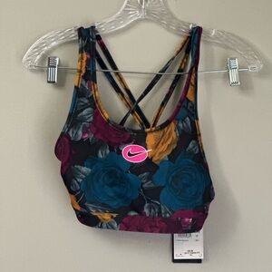 Nike training bra floral with swoosh